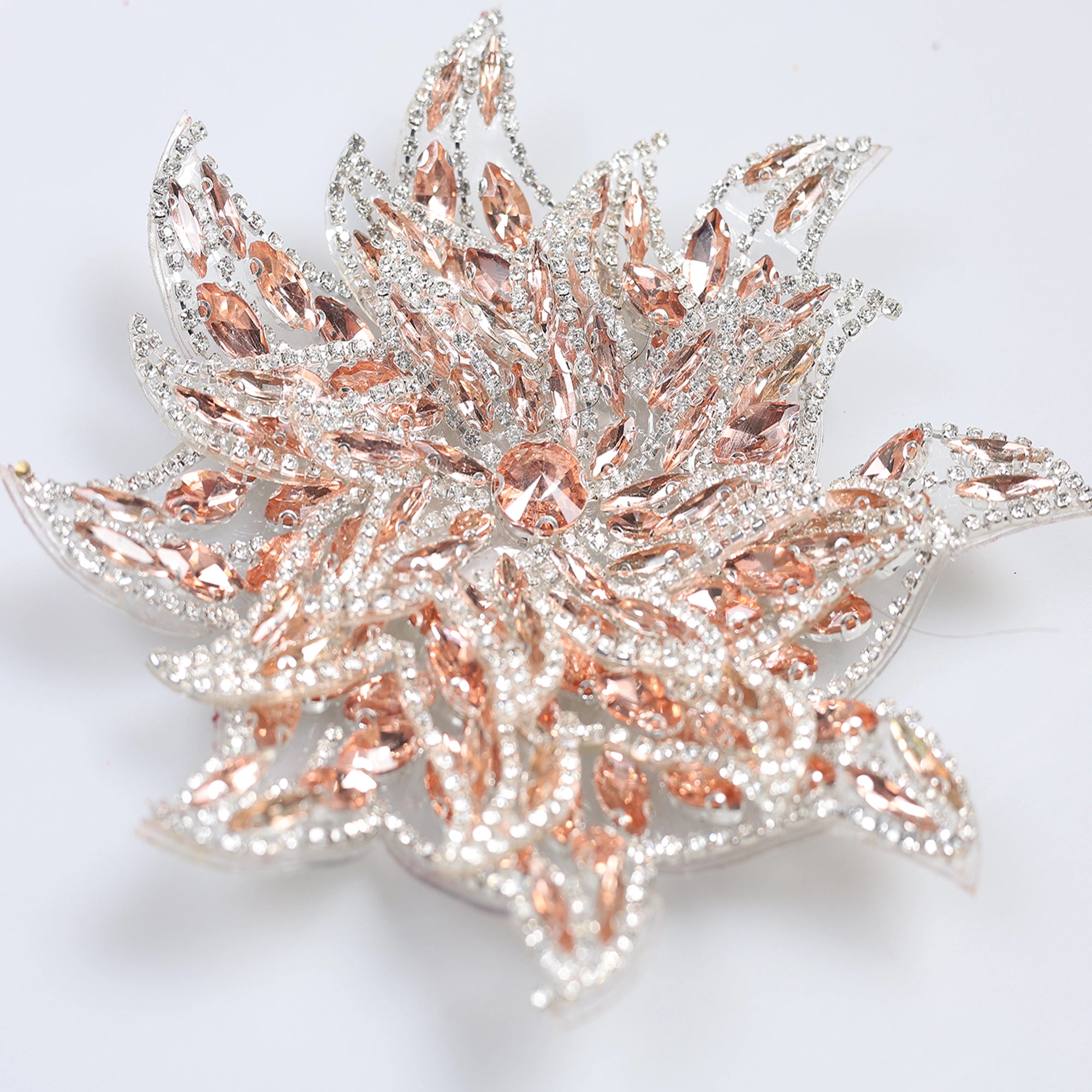 Floare Decorativa Aplicabila cu Strasuri\Cristale Dimensiune: 15 cm< - Ahura