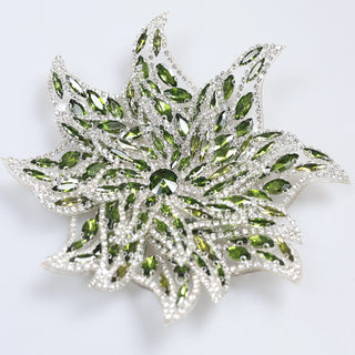 Floare Decorativa Aplicabila cu Strasuri\Cristale Dimensiune: 15 cm - Ahura