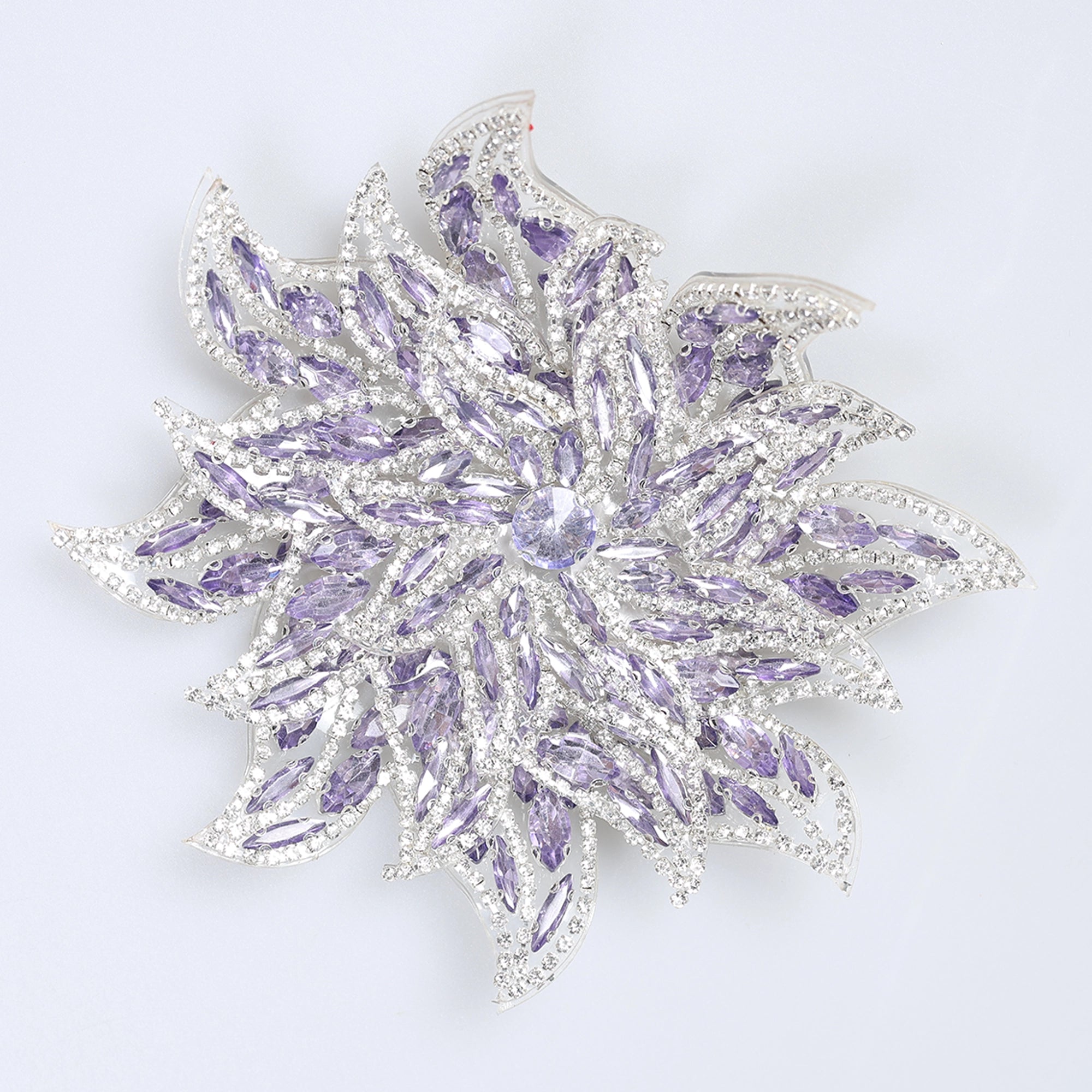 Floare Decorativa Aplicabila cu Strasuri\Cristale Dimensiune: 15 cm< - Ahura