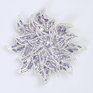 Floare Decorativa Aplicabila cu Strasuri\Cristale Dimensiune: 15 cm< - Ahura