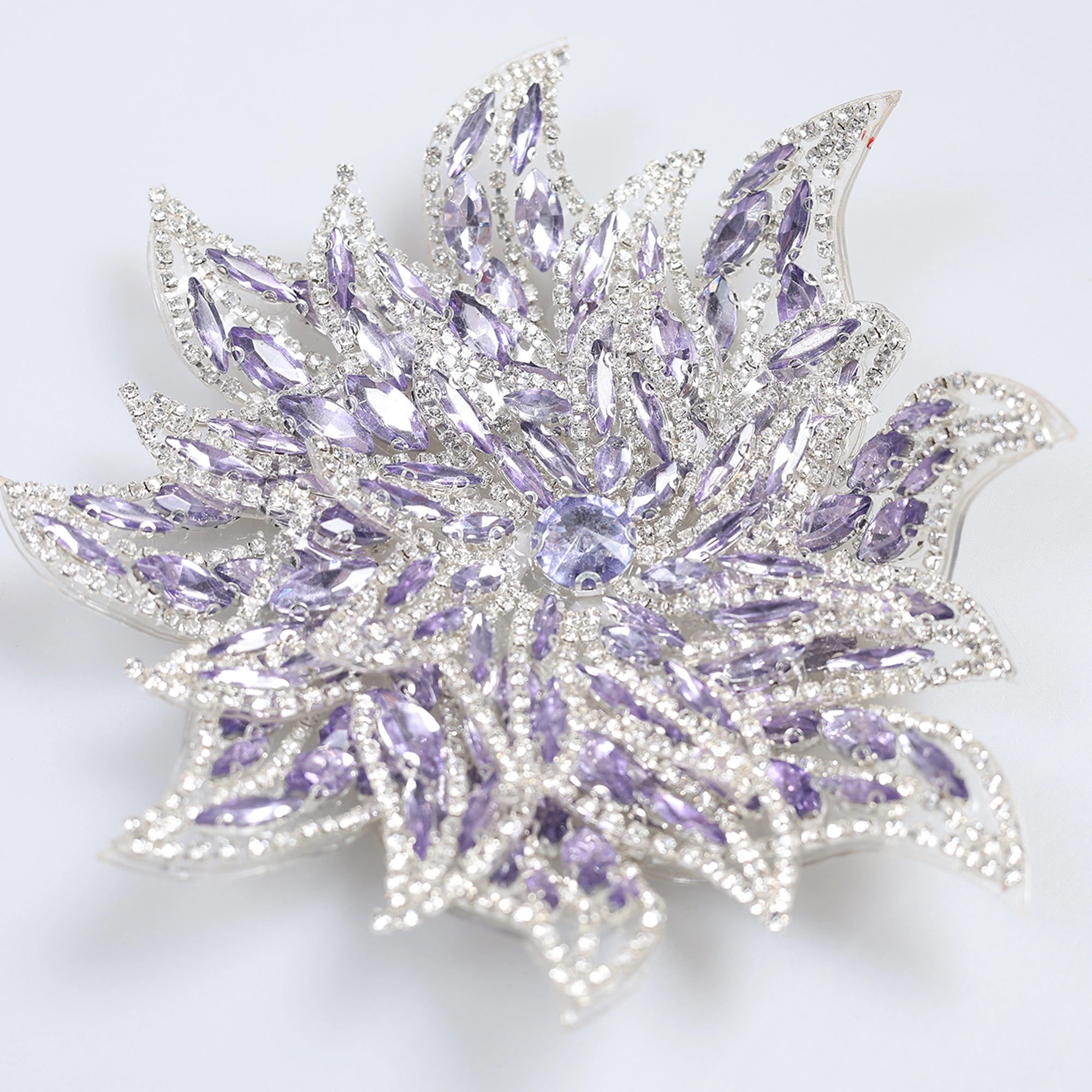 Floare Decorativa Aplicabila cu Strasuri\Cristale Dimensiune: 15 cm< - Ahura