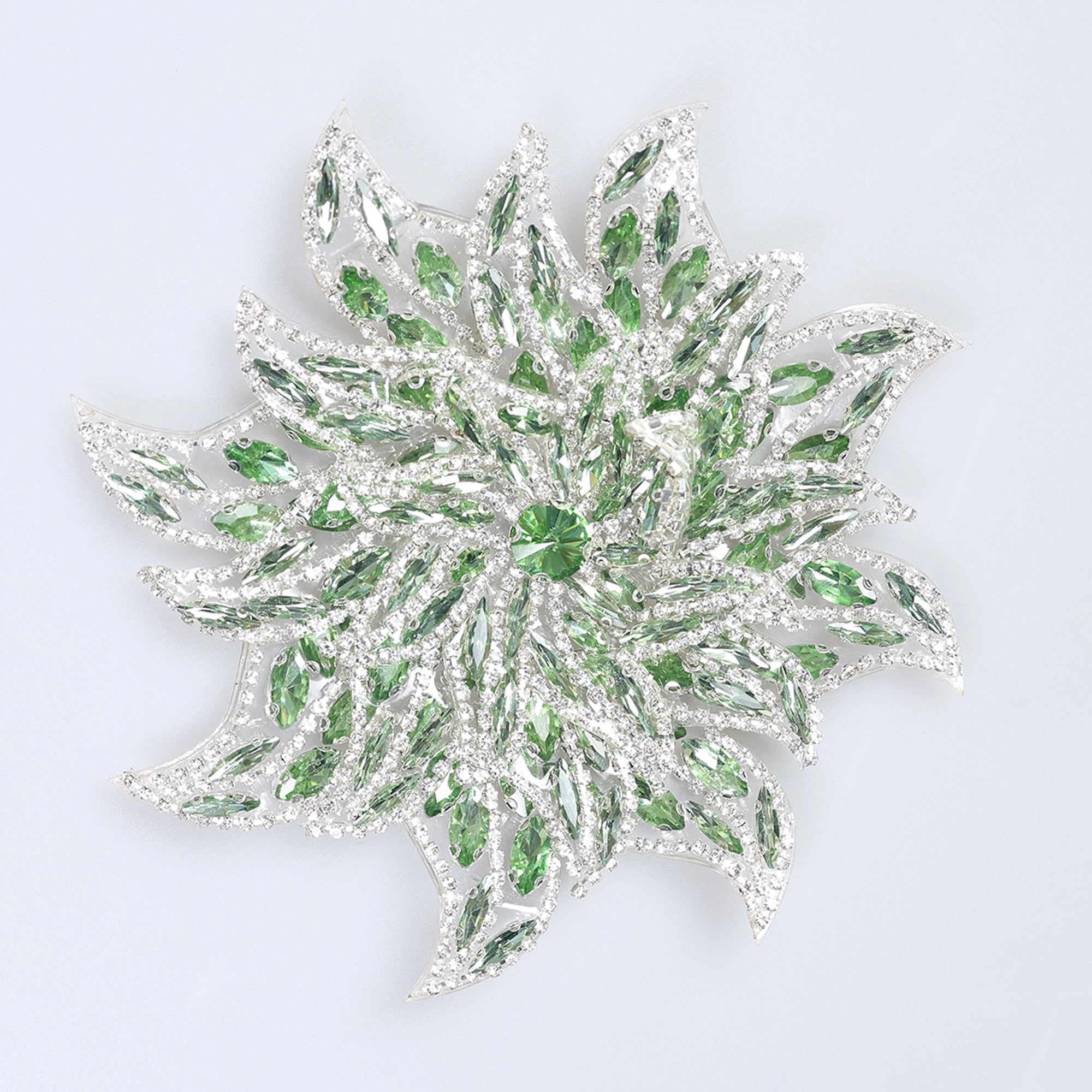 Floare Decorativa Aplicabila cu Strasuri\Cristale 15 cm - Ahura