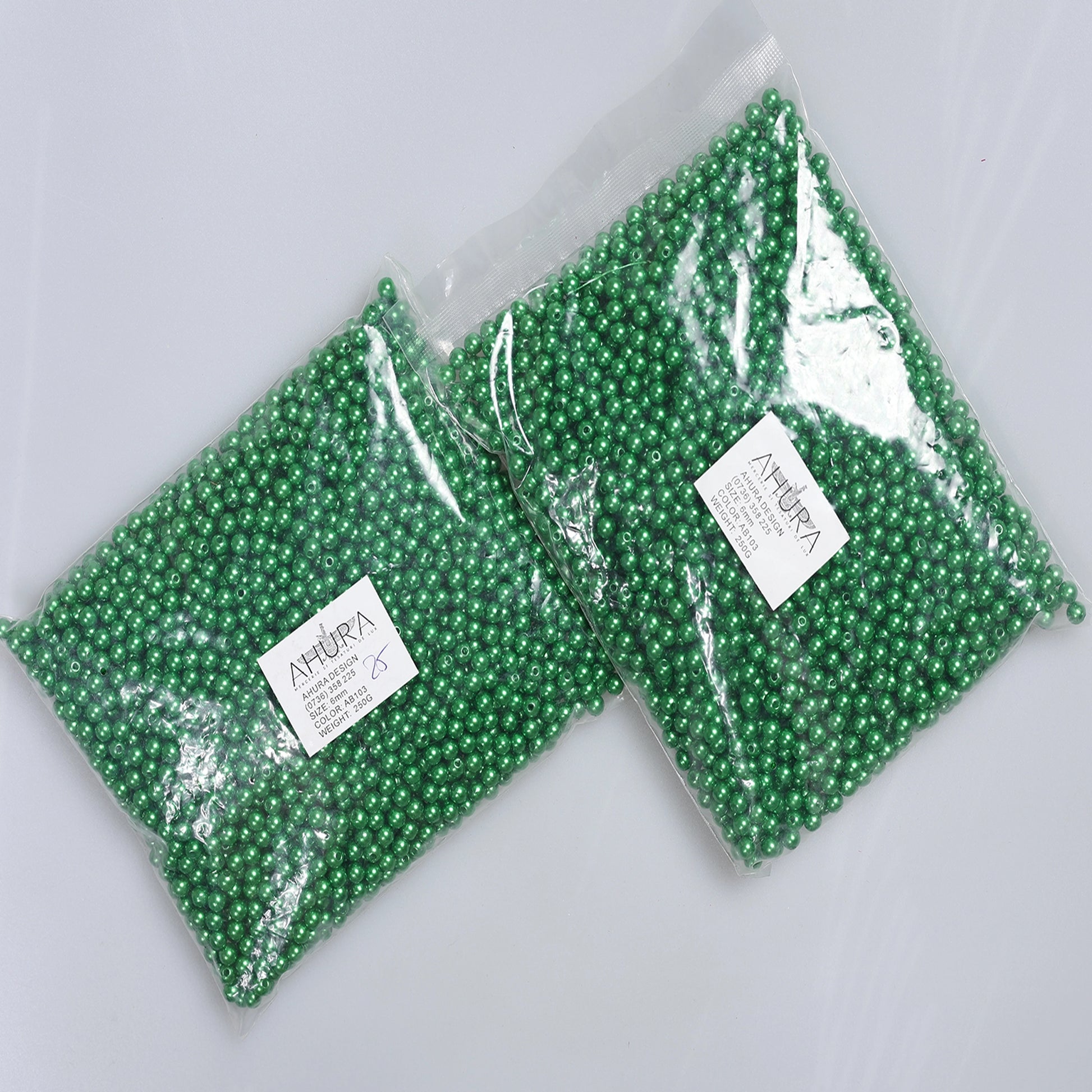 Perle de cusut 6 mm verde