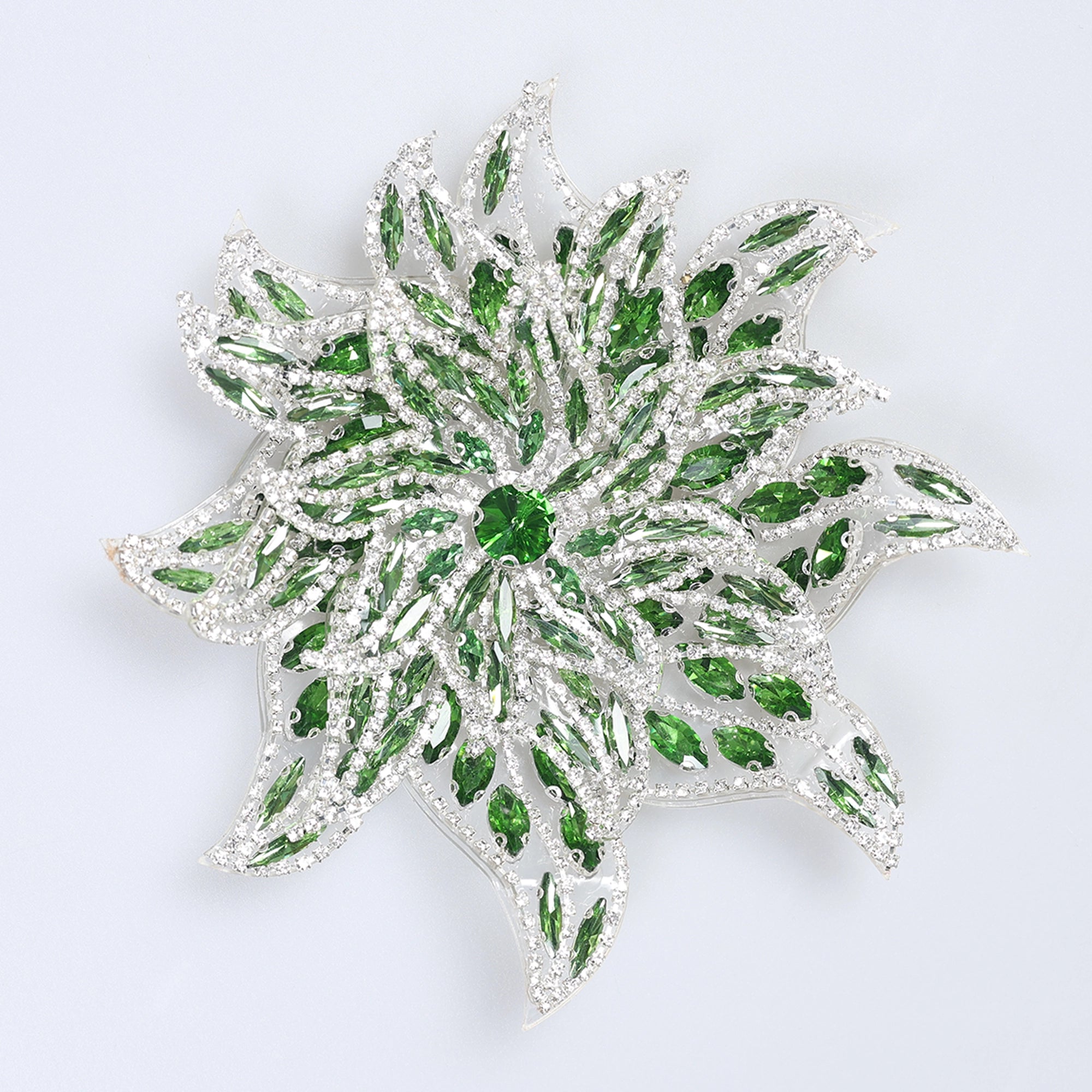 Floare Decorativa Aplicabila cu Strasuri\Cristale 15 cm - Ahura