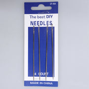 Set 4 Ace de Cusut Lungi (10 cm) cu Urechi Mari, Universale, Metalice M11 - Ahura