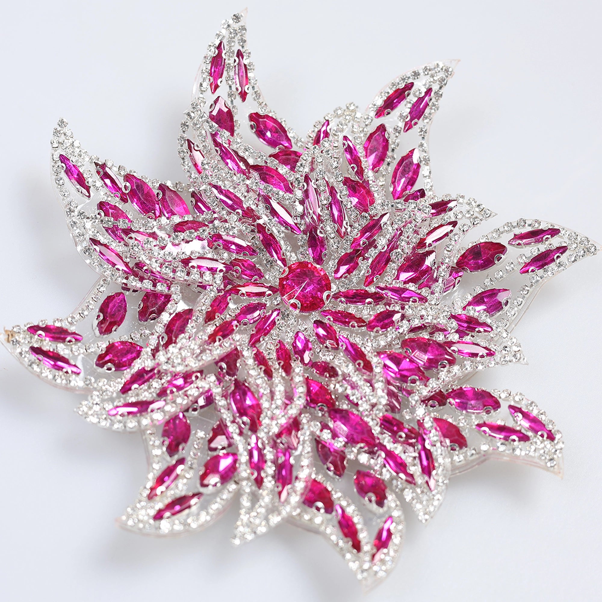 Floare Decorativa Aplicabila cu Strasuri\Cristale 15 cm - Ahura