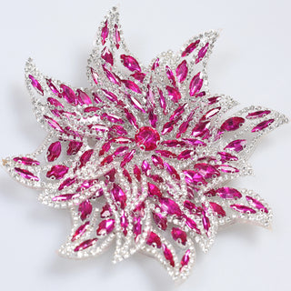 Floare Decorativa Aplicabila cu Strasuri\Cristale 15 cm - Ahura