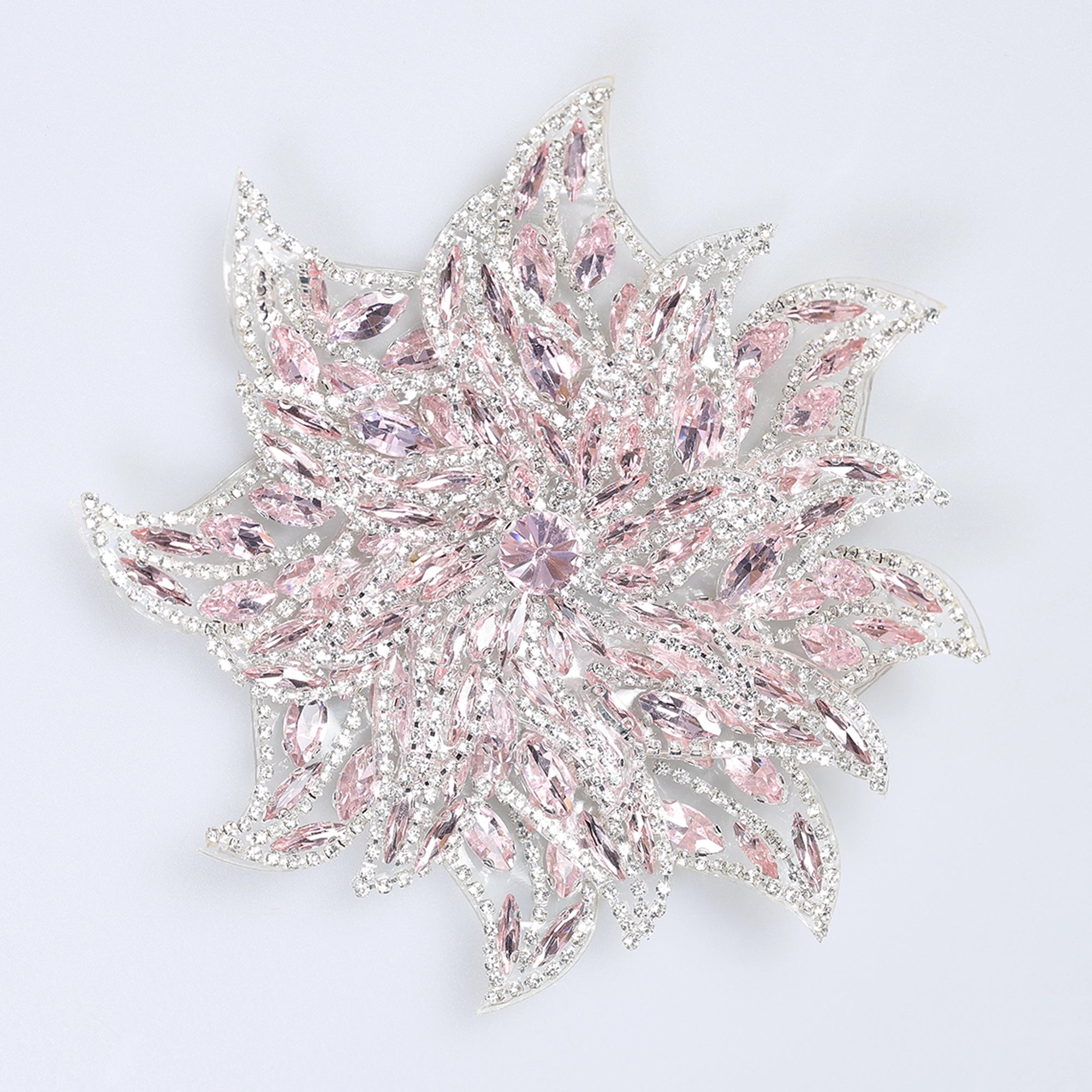 Floare Decorativa Aplicabila cu Strasuri\Cristale 15 cm - Ahura