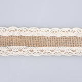 Banda din Iuta cu Dantela 6cm Rola 2m M2 - Ahura