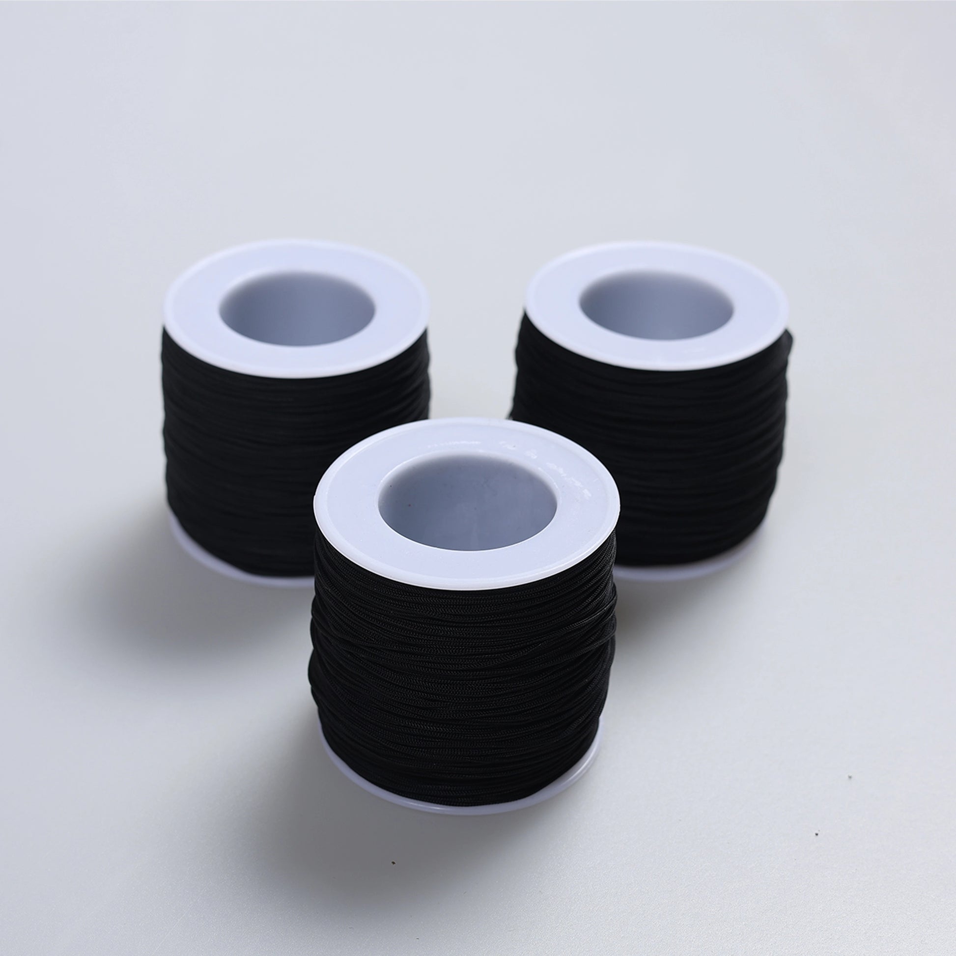 Șnur textil rolă 100 m negru