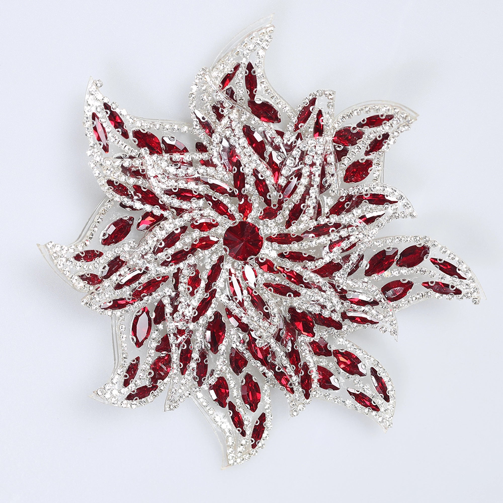 Floare Decorativa Aplicabila cu Strasuri\Cristale 15 cm - Ahura