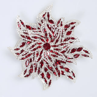 Floare Decorativa Aplicabila cu Strasuri\Cristale 15 cm - Ahura