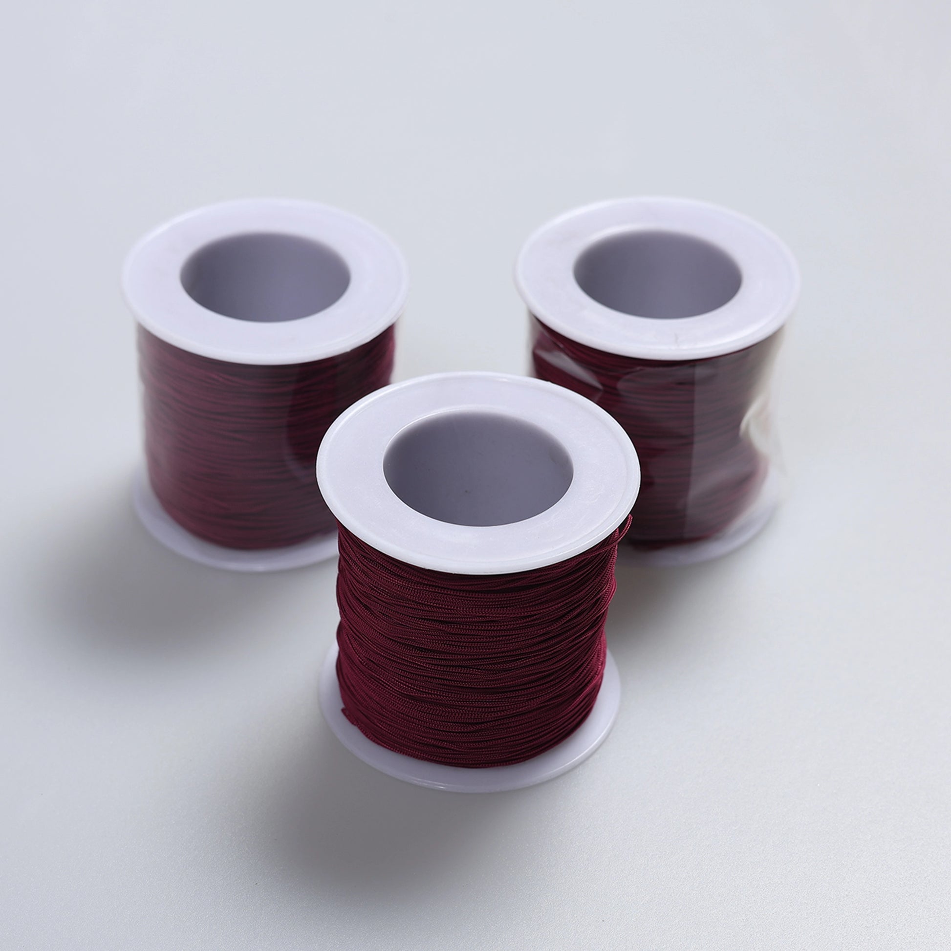 Șnur textil rolă 100 m bordo