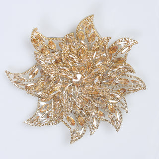 Floare Decorativa Aplicabila cu Strasuri\Cristale Dimensiune: 15 cm - Ahura