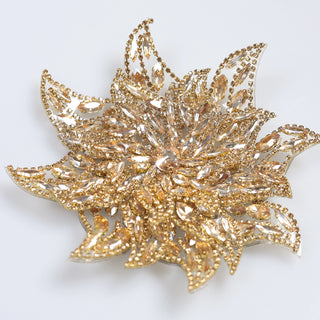 Floare Decorativa Aplicabila cu Strasuri\Cristale Dimensiune: 15 cm - Ahura