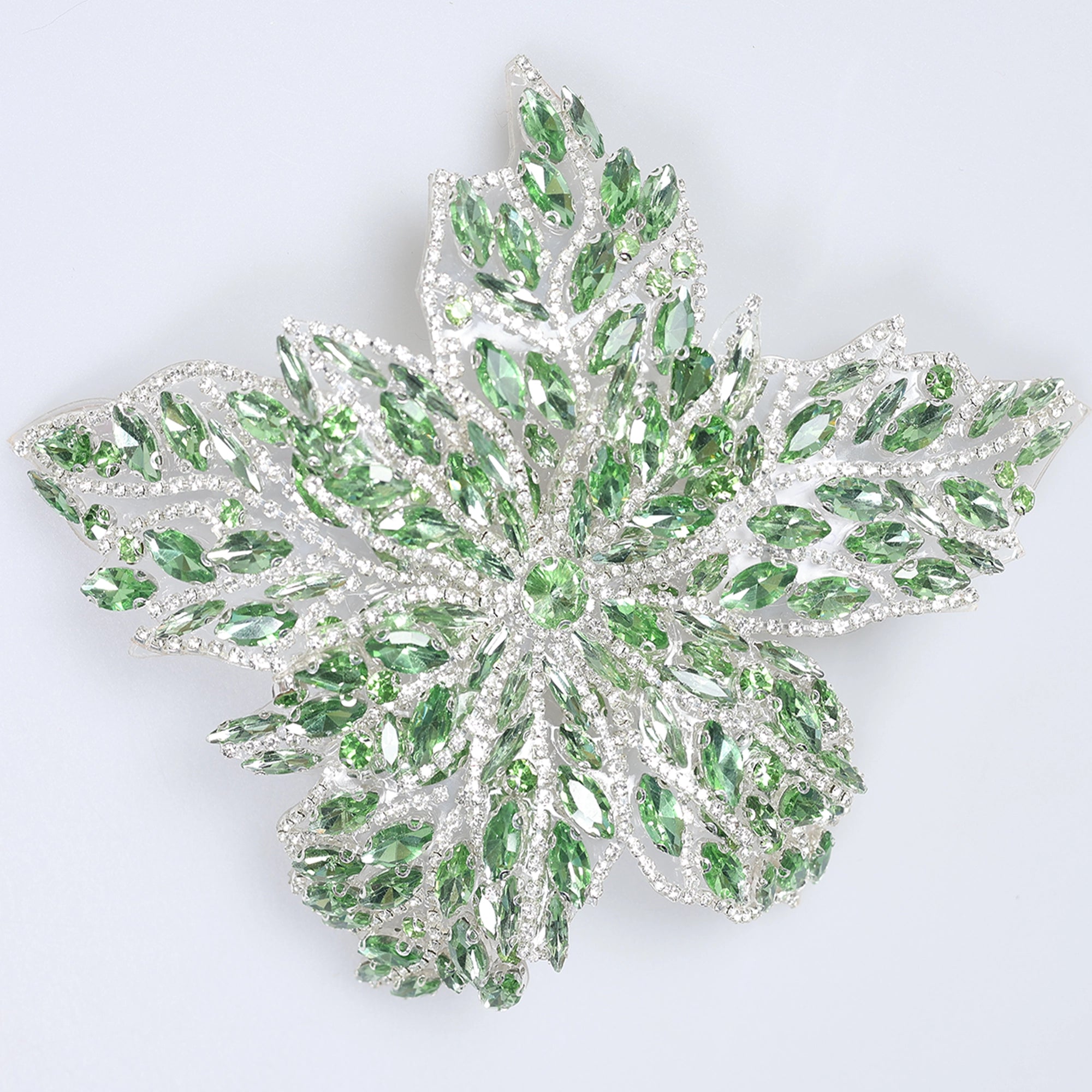 Floare Decorativa Aplicabila cu Strasuri\Cristale Dimensiune: 19 x 17 cm - Ahura