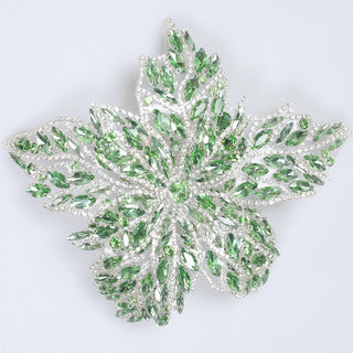 Floare Decorativa Aplicabila cu Strasuri\Cristale Dimensiune: 19 x 17 cm - Ahura