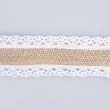 Banda din Iuta cu Dantela 6cm Rola 2m M2 - Ahura