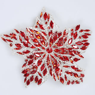 Floare Decorativa Aplicabila cu Strasuri\Cristale Dimensiune: 19 x 17 cm - Ahura