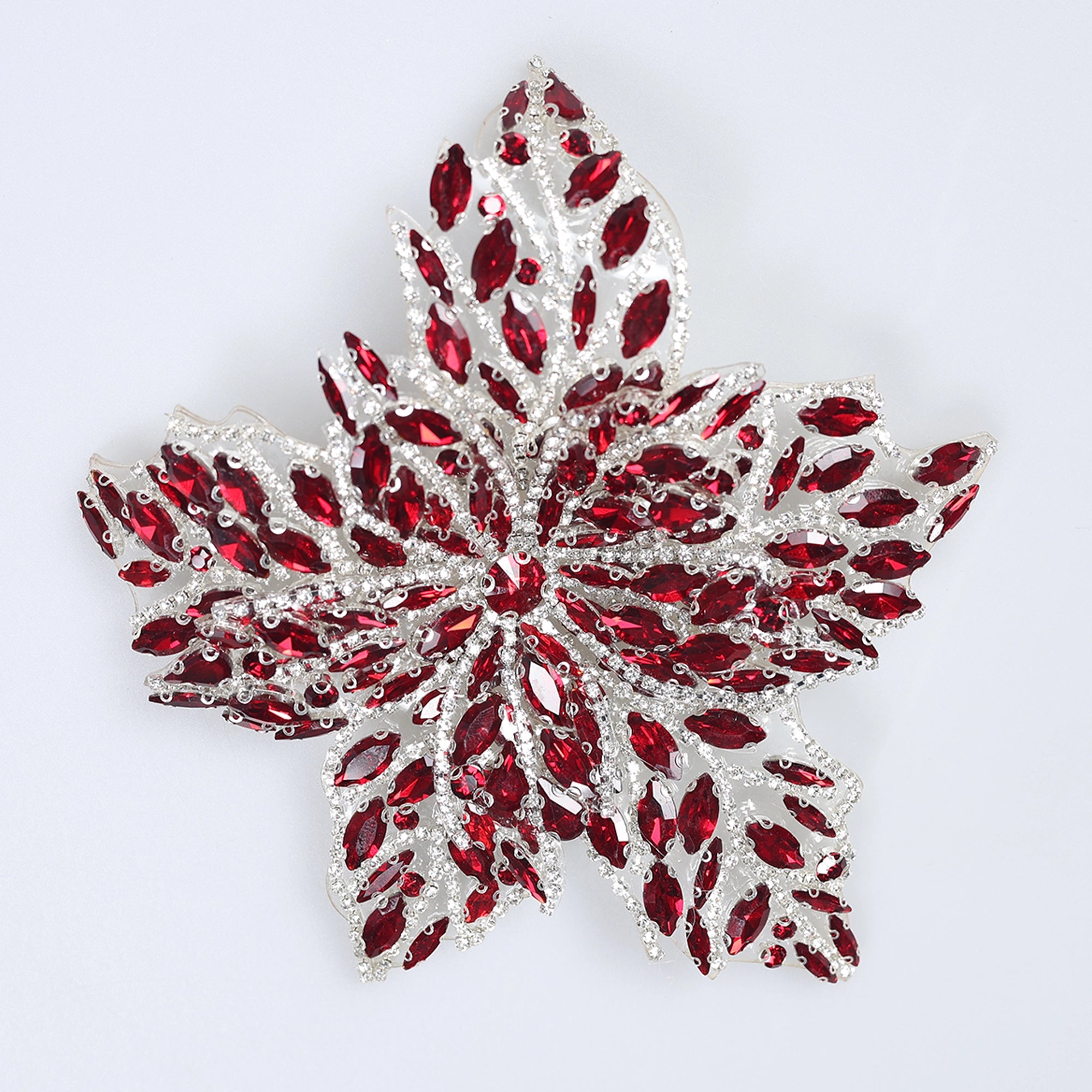 Floare Decorativa Aplicabila cu Strasuri\Cristale Dimensiune: 19 x 17 cm - Ahura