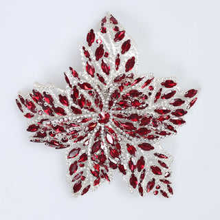 Floare Decorativa Aplicabila cu Strasuri\Cristale Dimensiune: 19 x 17 cm - Ahura