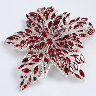 Floare Decorativa Aplicabila cu Strasuri\Cristale Dimensiune: 19 x 17 cm - Ahura