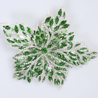Floare Decorativa Aplicabila cu Strasuri\Cristale Dimensiune: 19 x 17 cm - Ahura