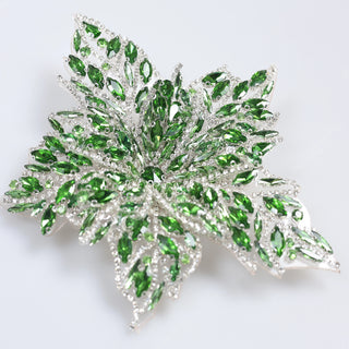 Floare Decorativa Aplicabila cu Strasuri\Cristale Dimensiune: 19 x 17 cm - Ahura