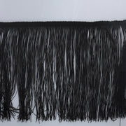 Franjuri decorativi 20 cm Negru – rolă 10 m