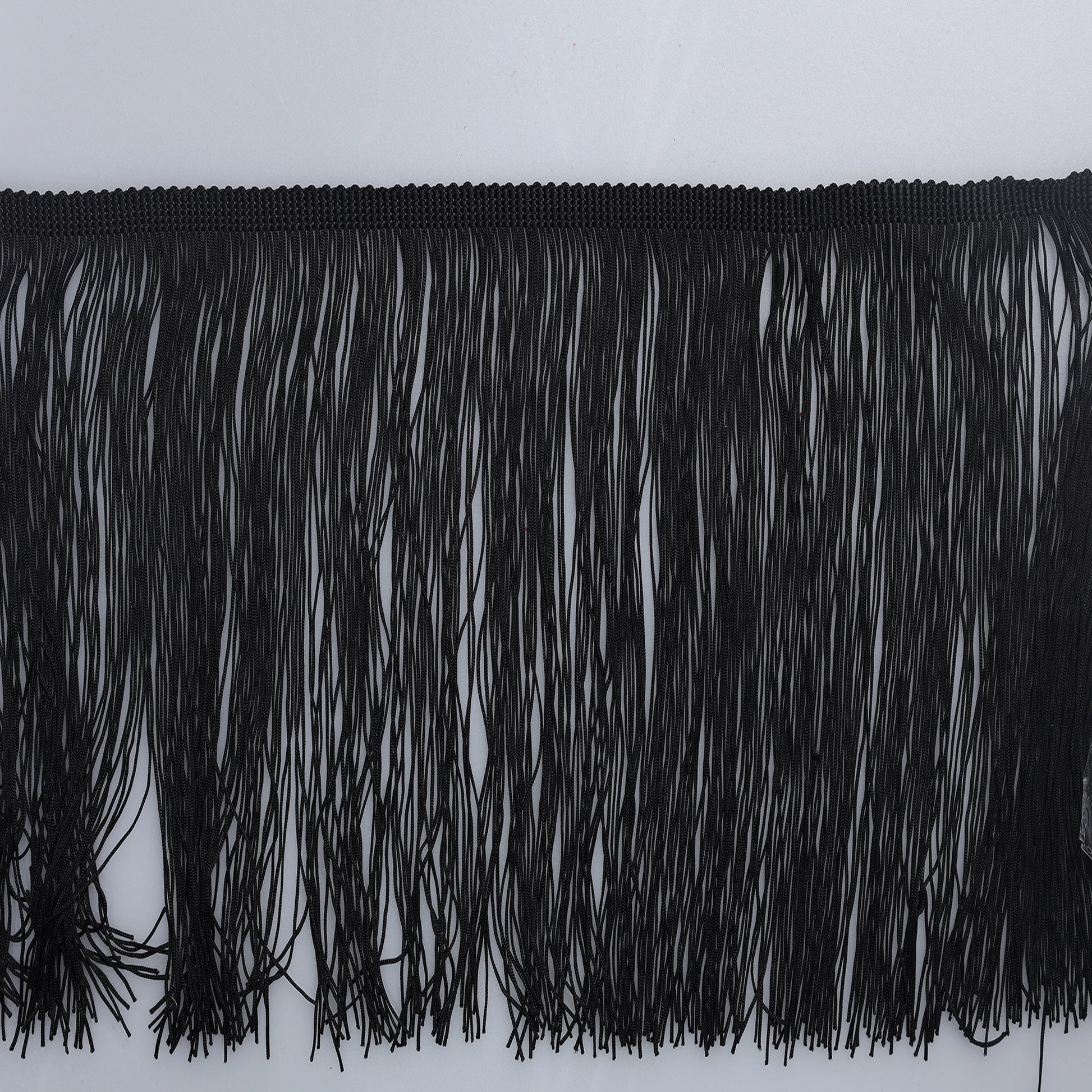 Franjuri decorativi 20 cm Negru – rolă 10 m