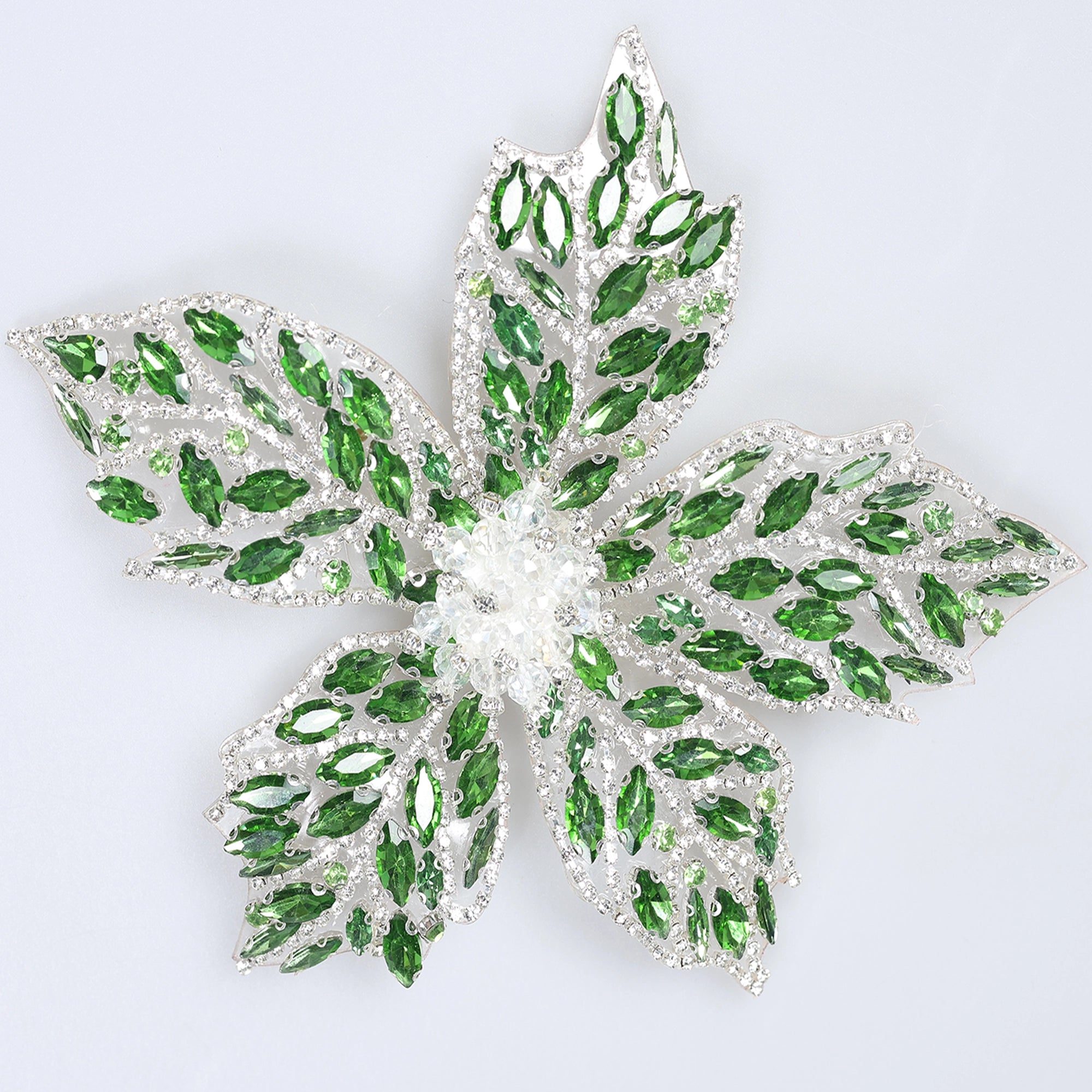 Floare Decorativa Aplicabila cu Strasuri\Cristale 18 cm - Ahura