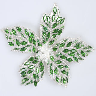 Floare Decorativa Aplicabila cu Strasuri\Cristale 18 cm - Ahura