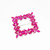 Cataramă pătrată cu cristale 9x9 cm - Ahura