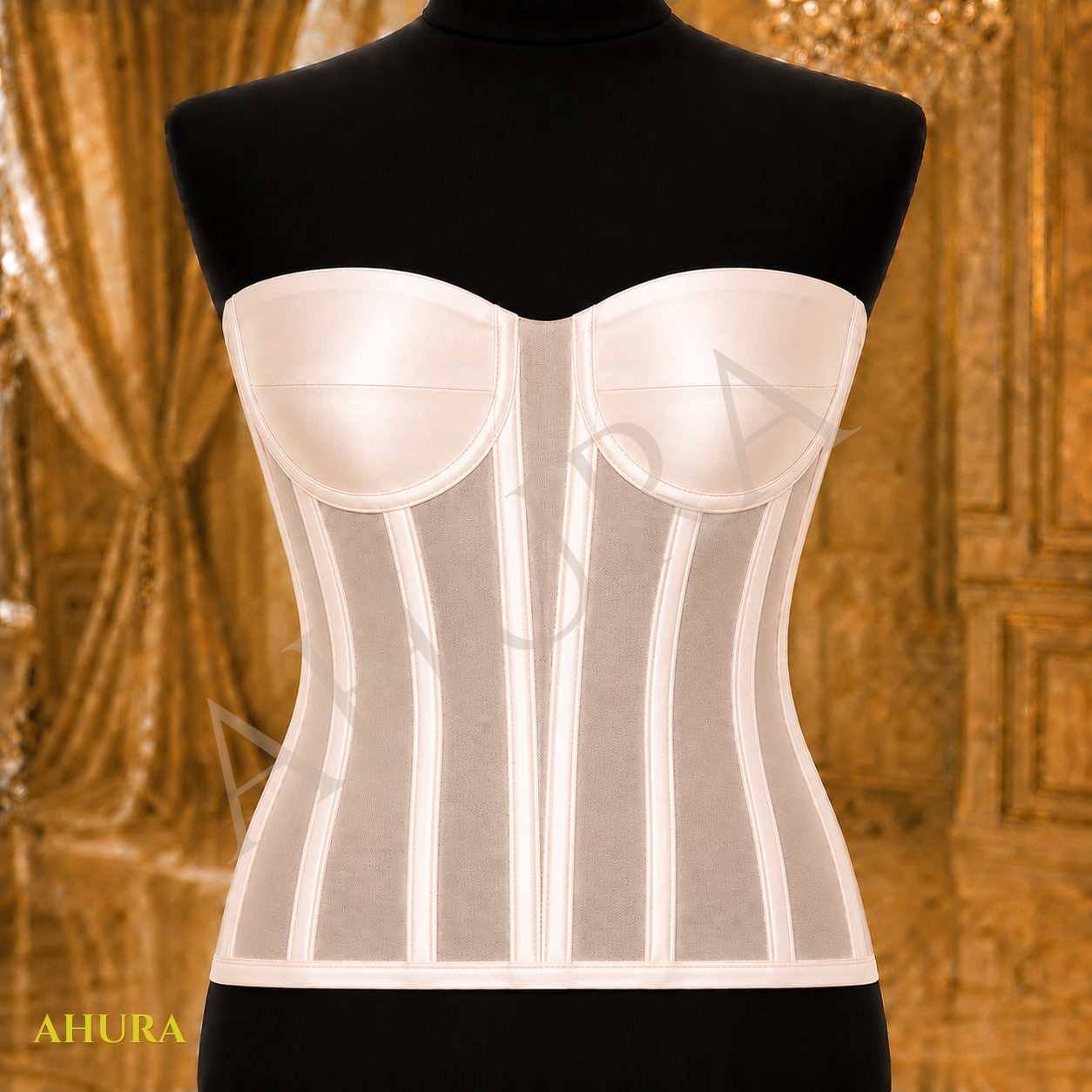 Corset Modelator Lung Bej Deschis