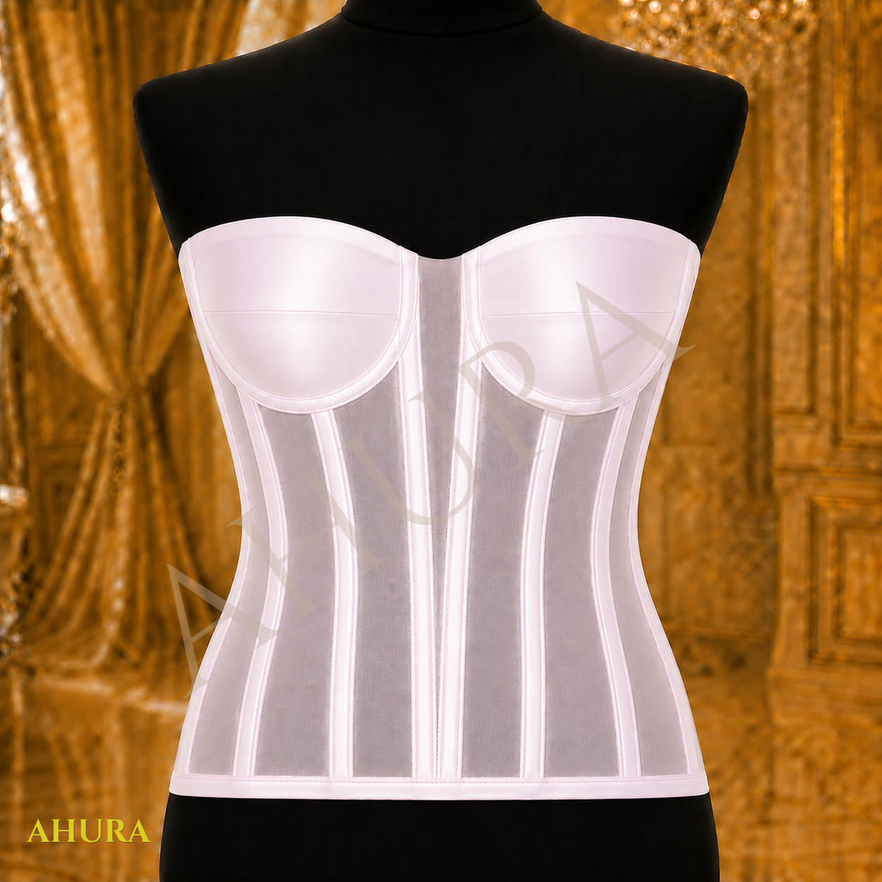Corset Modelator Lung Roz Deschis
