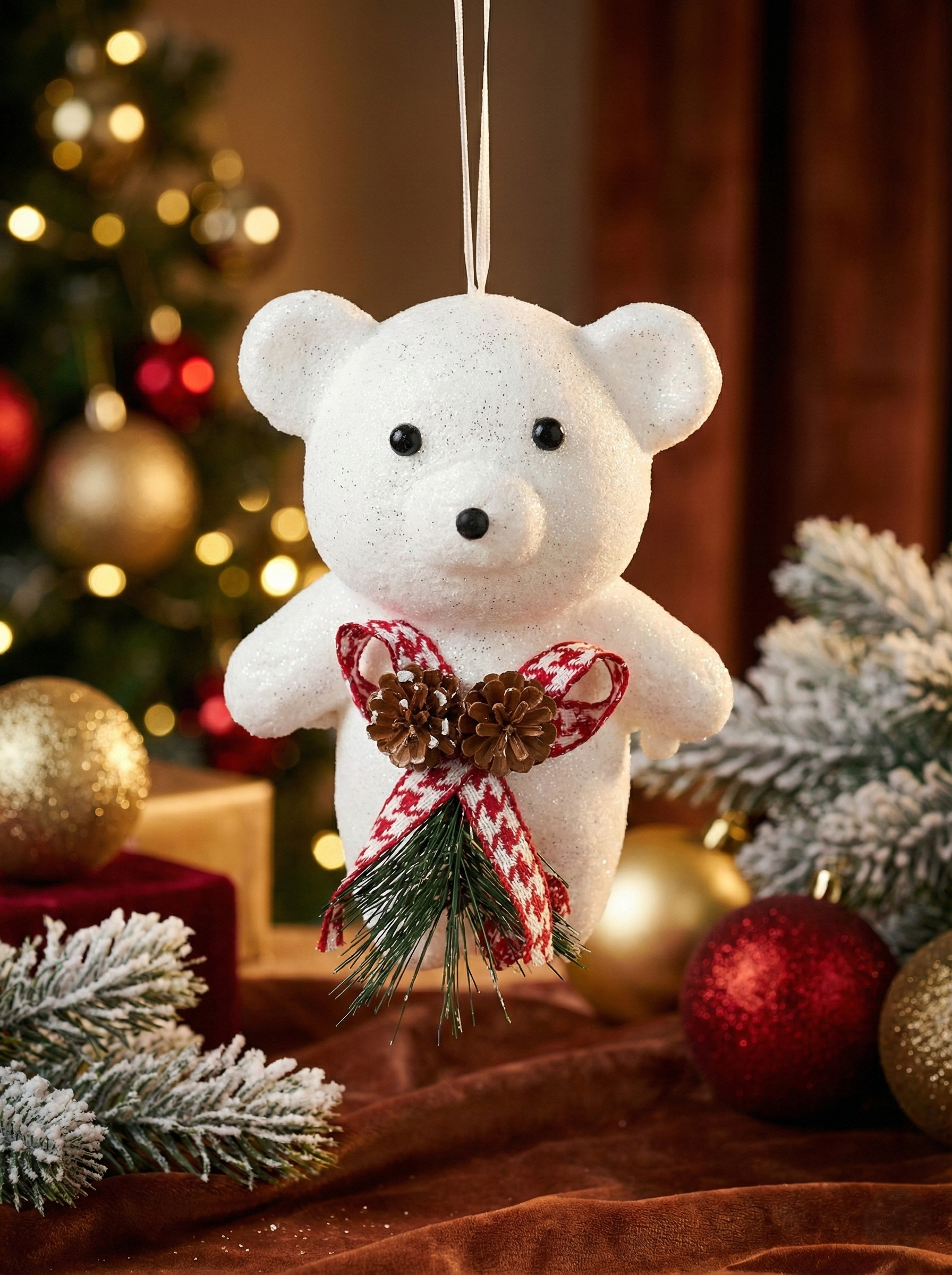 Ornament de Brad „Ursuleț Polar”