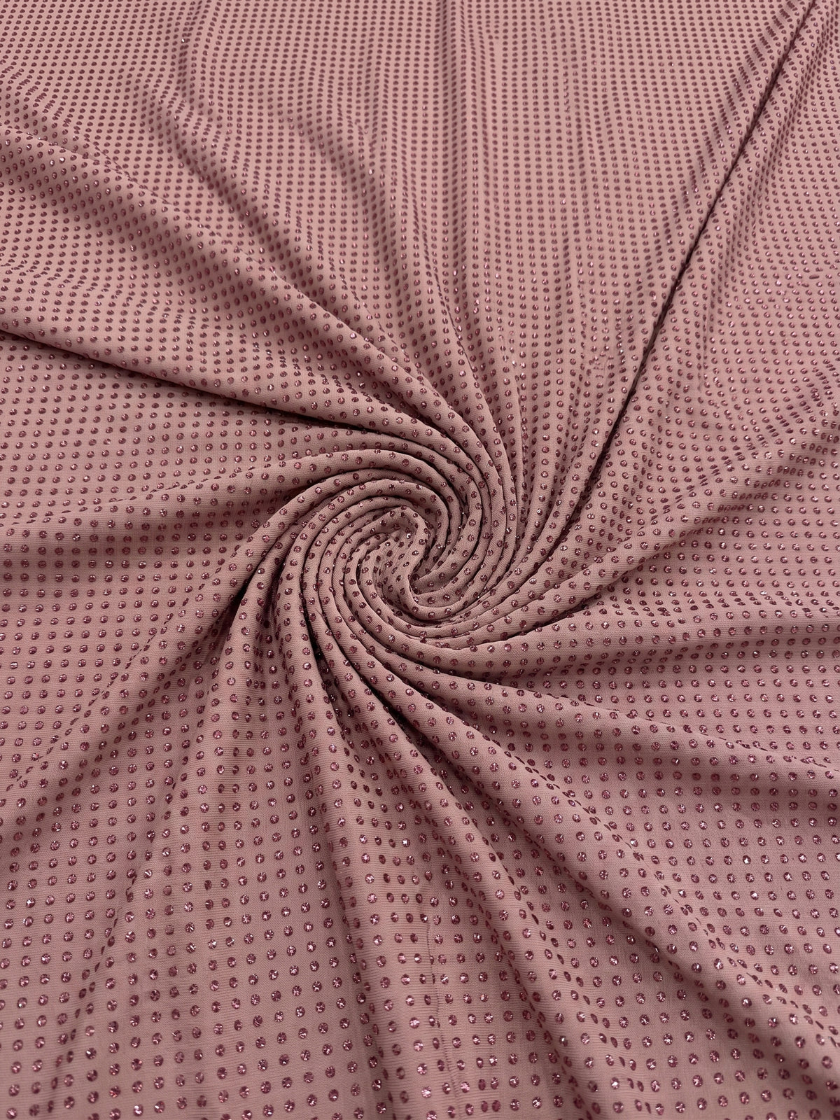 Lycra Accesorizata cu Cristale Rotunde - Roz Prafuit C7