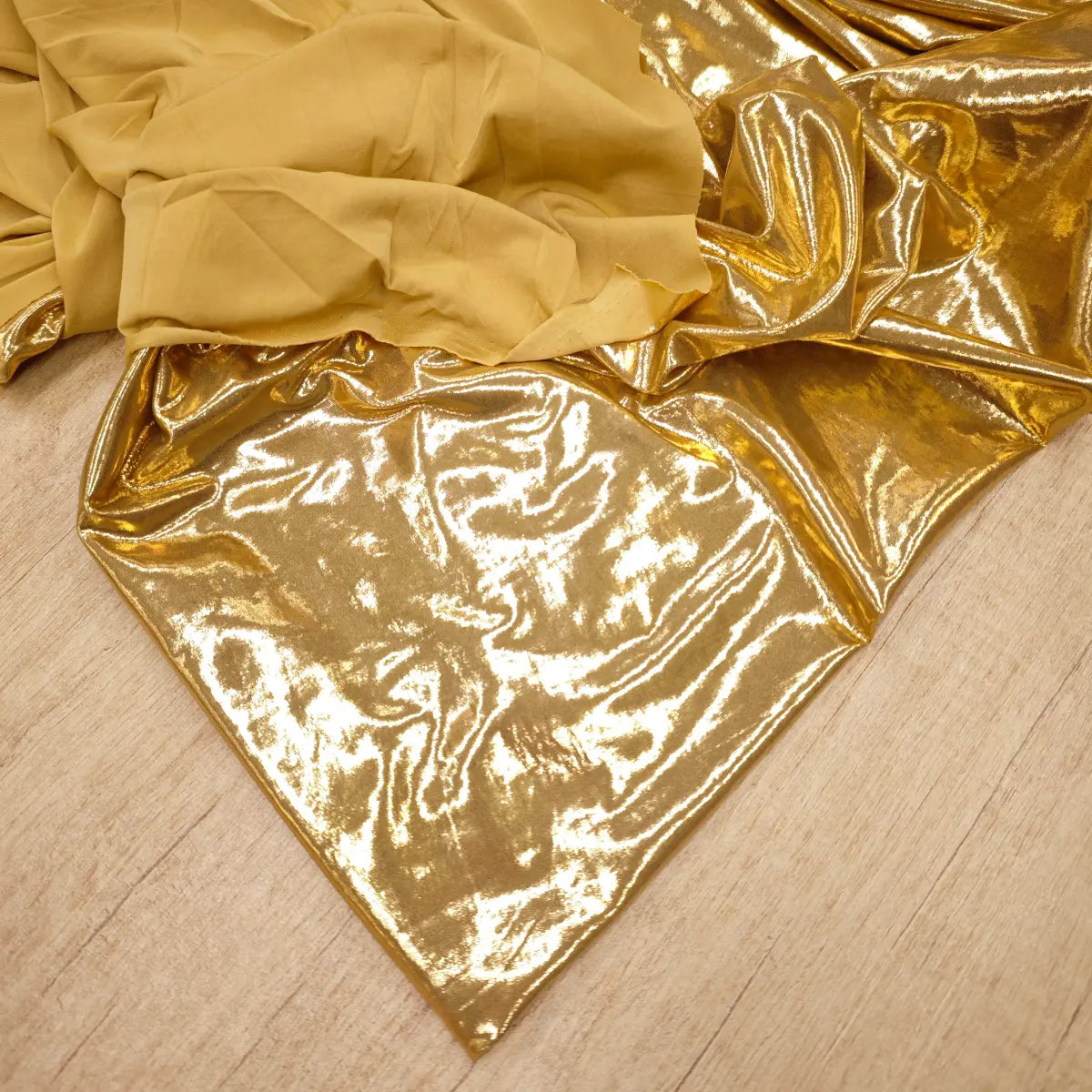 Lycra peliculizată – Auriu metalic intens - Ahura