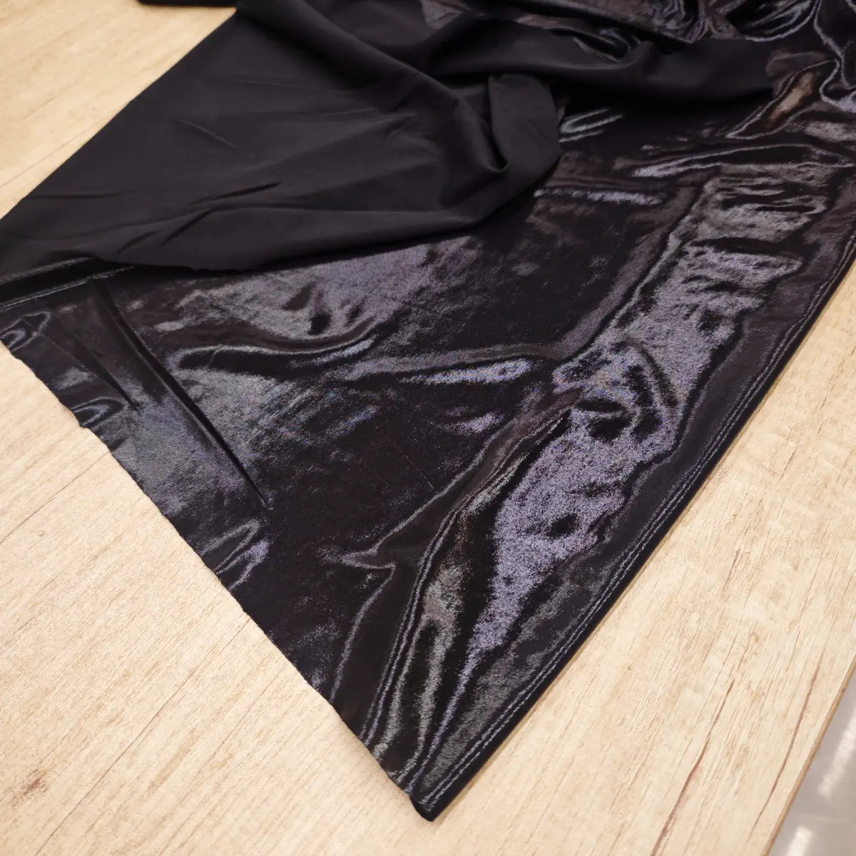 Lycra peliculizată – Negru metalizat - Ahura