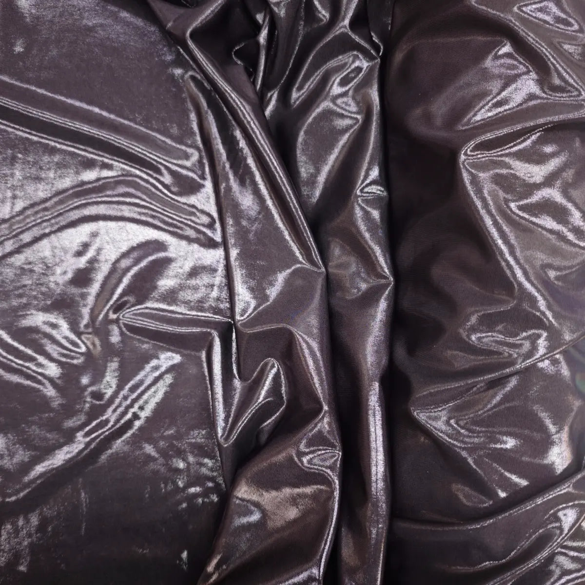 Lycra peliculizată – Negru metalizat - Ahura