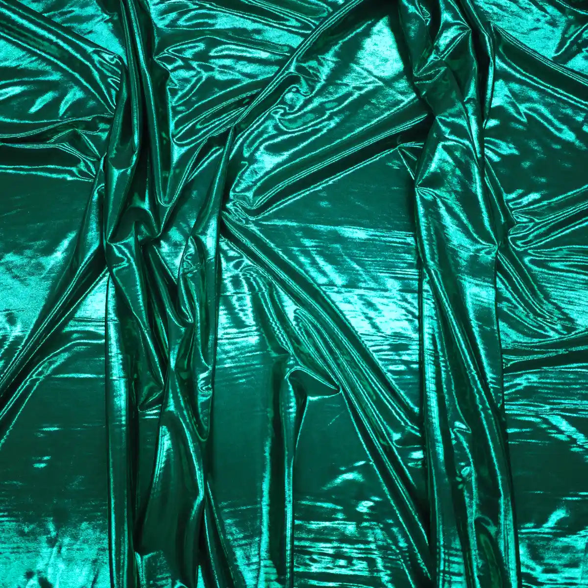 Lycra Peliculizata - Verde smarald metalizat - Ahura