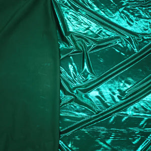 Lycra Peliculizata - Verde smarald metalizat - Ahura