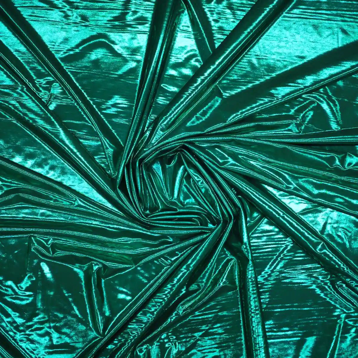 Lycra Peliculizata - Verde smarald metalizat - Ahura
