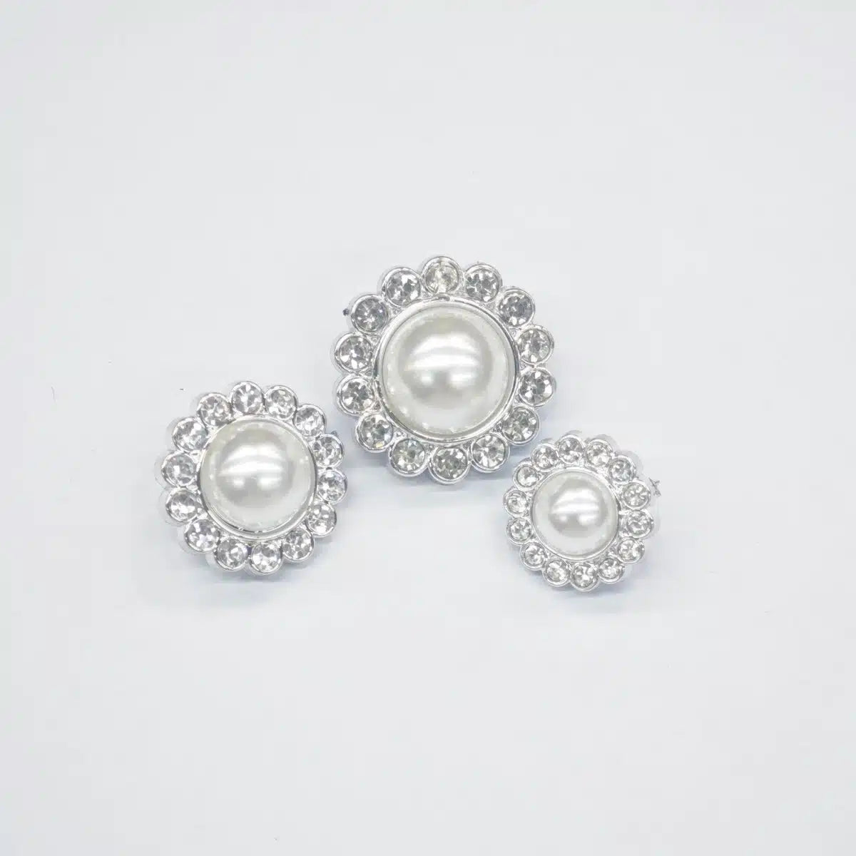 Nasturi plastic cu Perle si Cristale M1 - Ahura