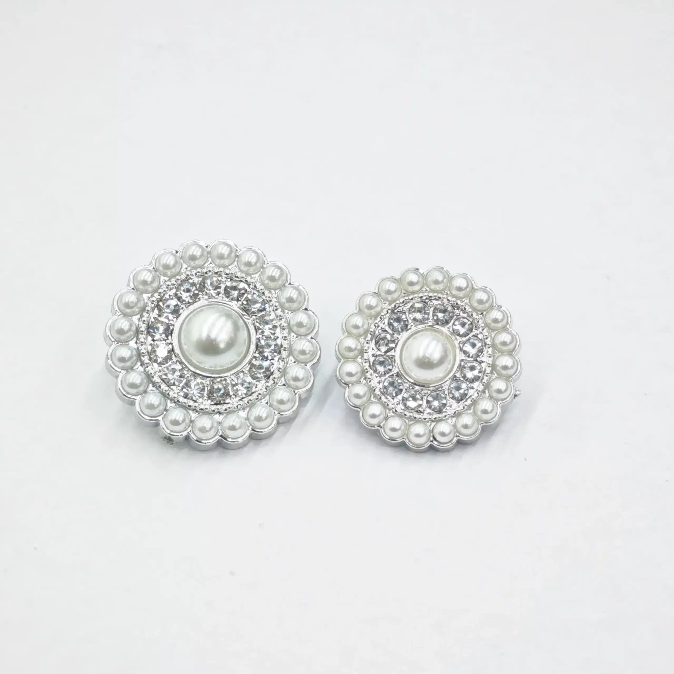 Nasturi plastic cu Perle si Cristale M5 - Ahura