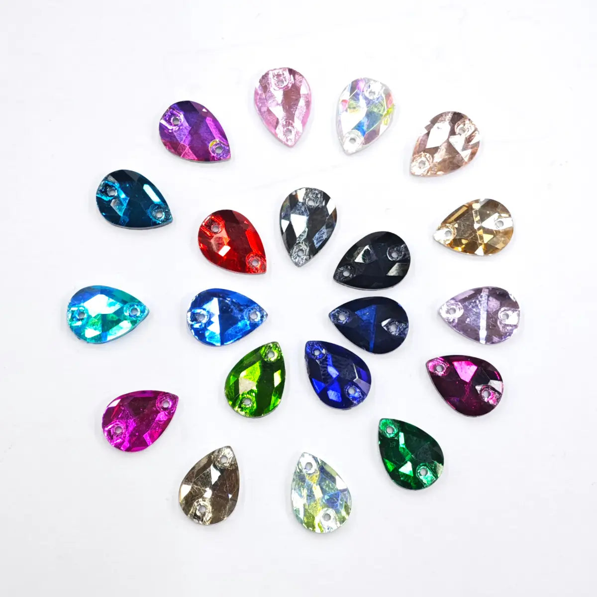 Piatră pentru cusut tip lacrimă 14x10mm - Ahura