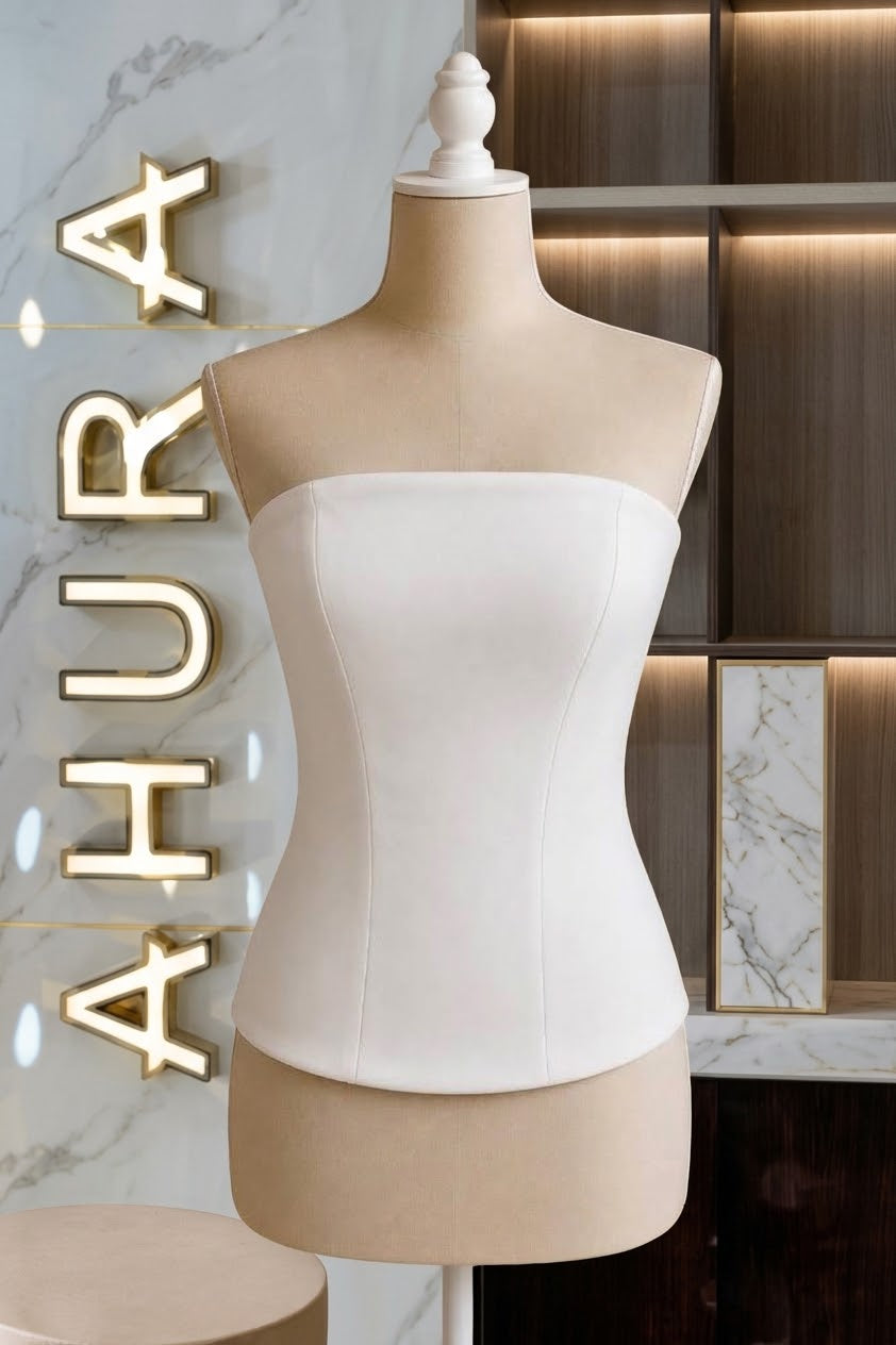 Corset Modelator Alma Minimalist - Alb