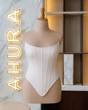 Corset Modelator Victoria - Alb