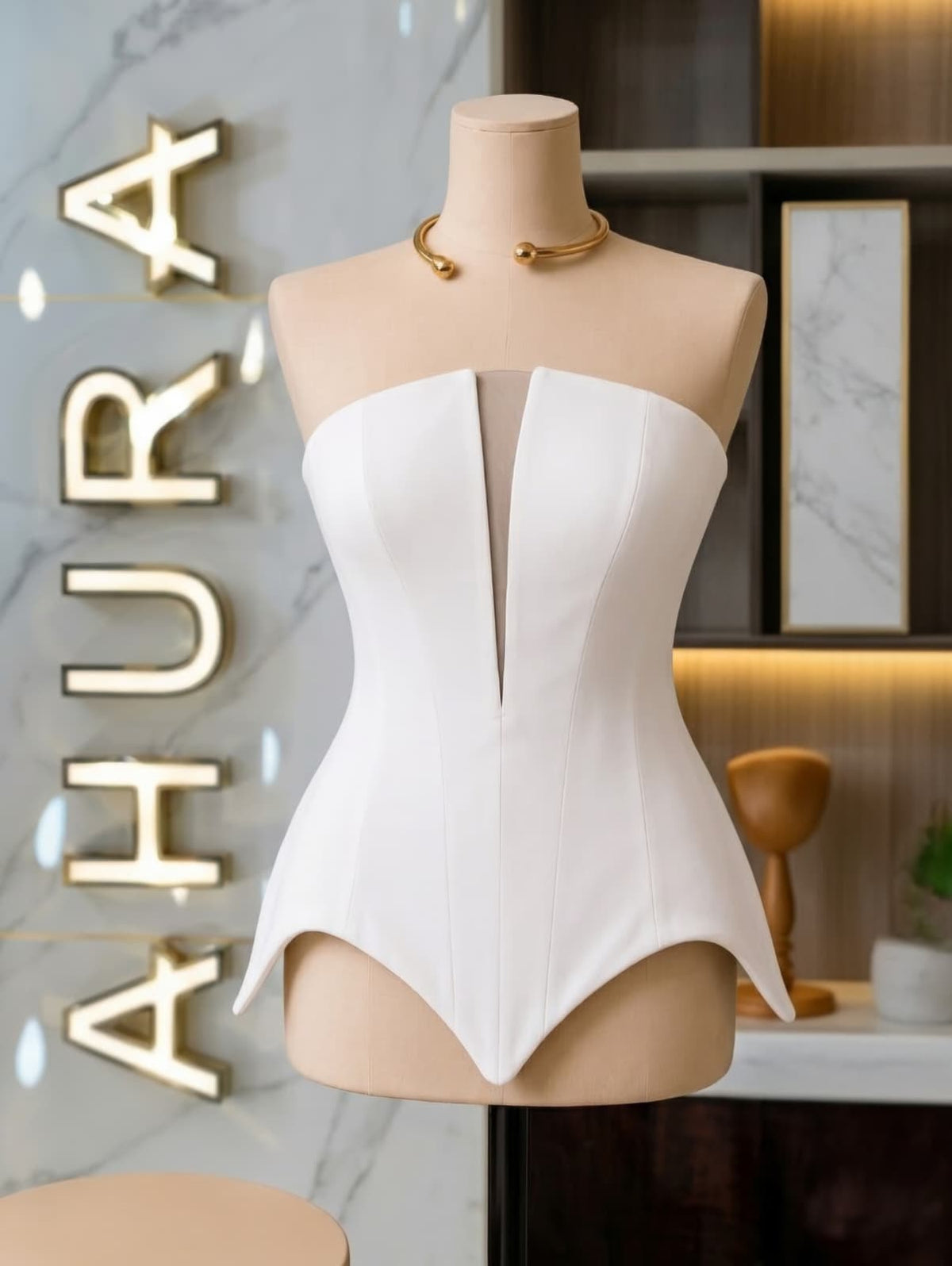 Corset Modelator Phoenix Arch - Alb