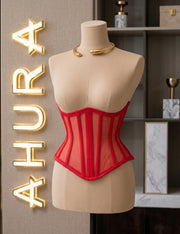 Corset Modelator Underbust - Rosu